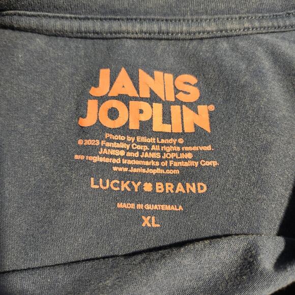 Lucky Brand Janis Joplin Tee XL Blue - Picture 6 of 7